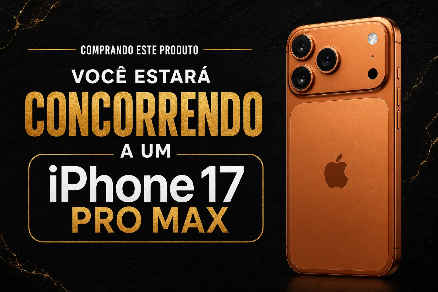 Concorrendo a um iPhone 17 Pro Max — sorteio mensal para assinantes Advanced